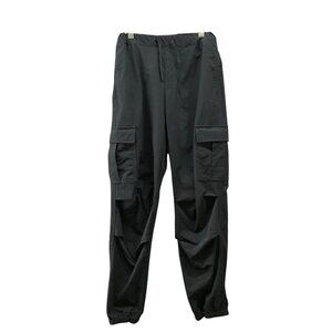 Zara Boys 11-12 Cargo Jogger Pants Black Performance Nylon Active